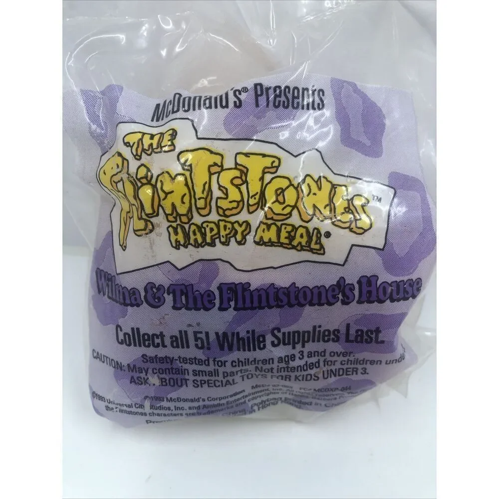 The Flinstones 1993 McDonald's Happy Meal Toy 'Fred & WilmaThe Flintsone's House